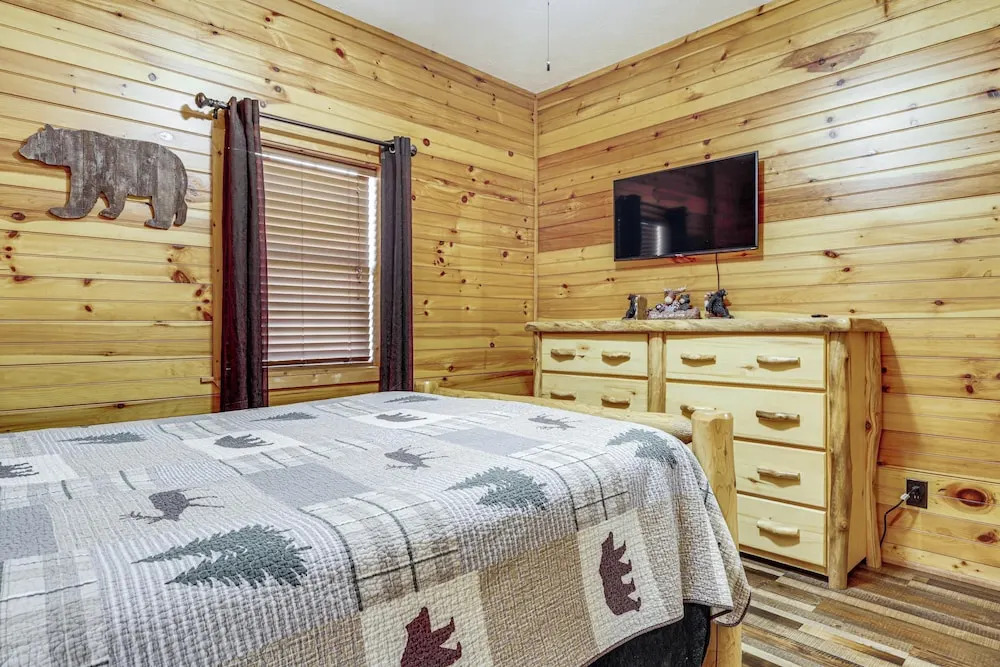 Views, Fire Pit + Game Room: Smoky Mountain Cabin