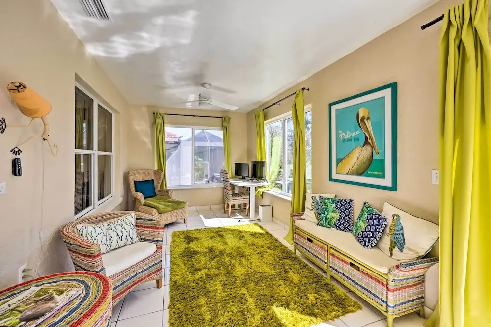 House w/ Heated Pool & Grill - Walk to Beach!