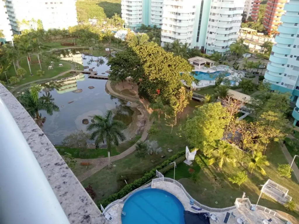 Mountain, lake and pool view apartment
