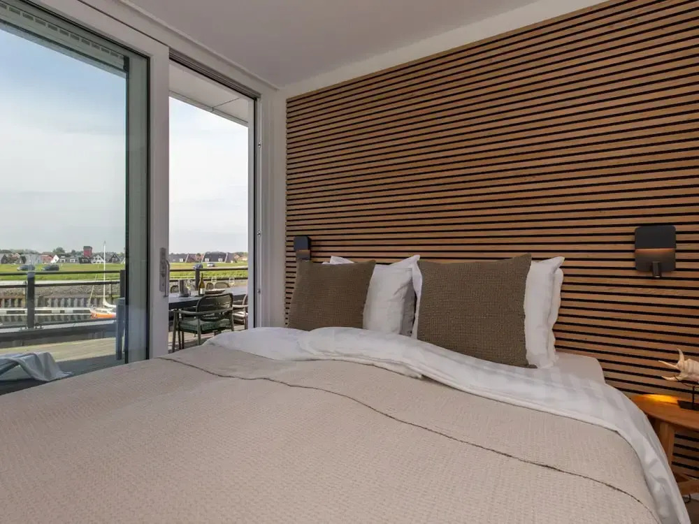 Lush apartment with water views
