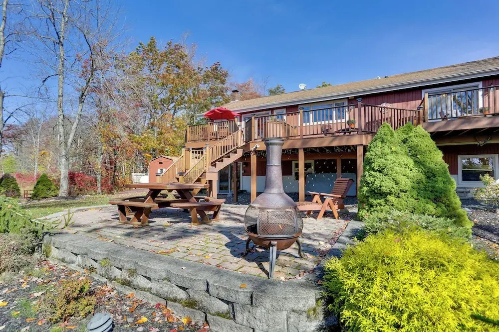Ski, Swim & Relax: Waterfront Haven on Pines Lake!