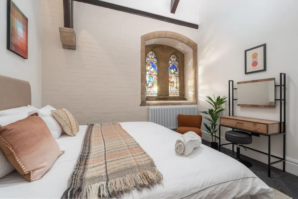 Rare Historic Church Stained Glass Parking