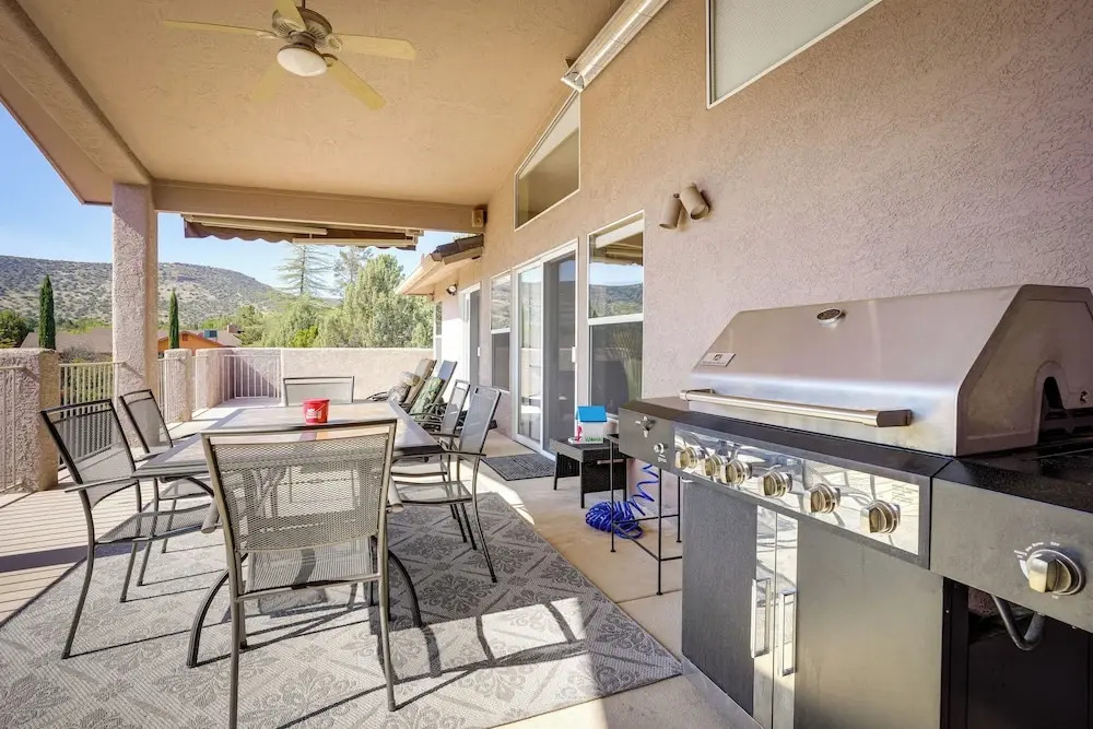 Covered Deck & Red Rock Views: Home in Sedona