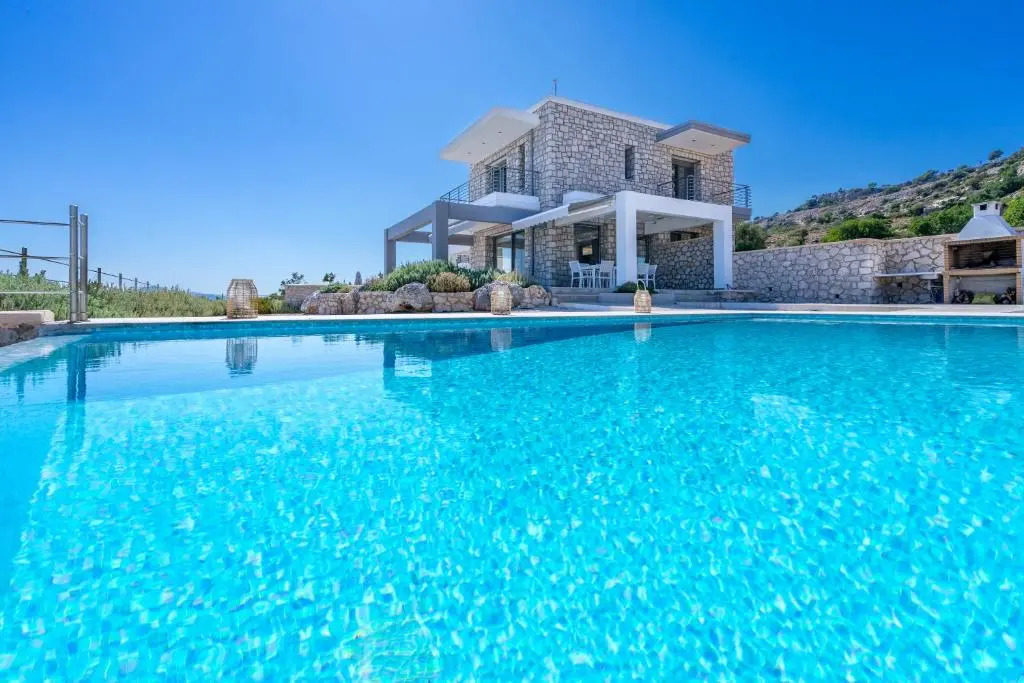 The Red Rock Villa Afandou by Rhodes4vacation
