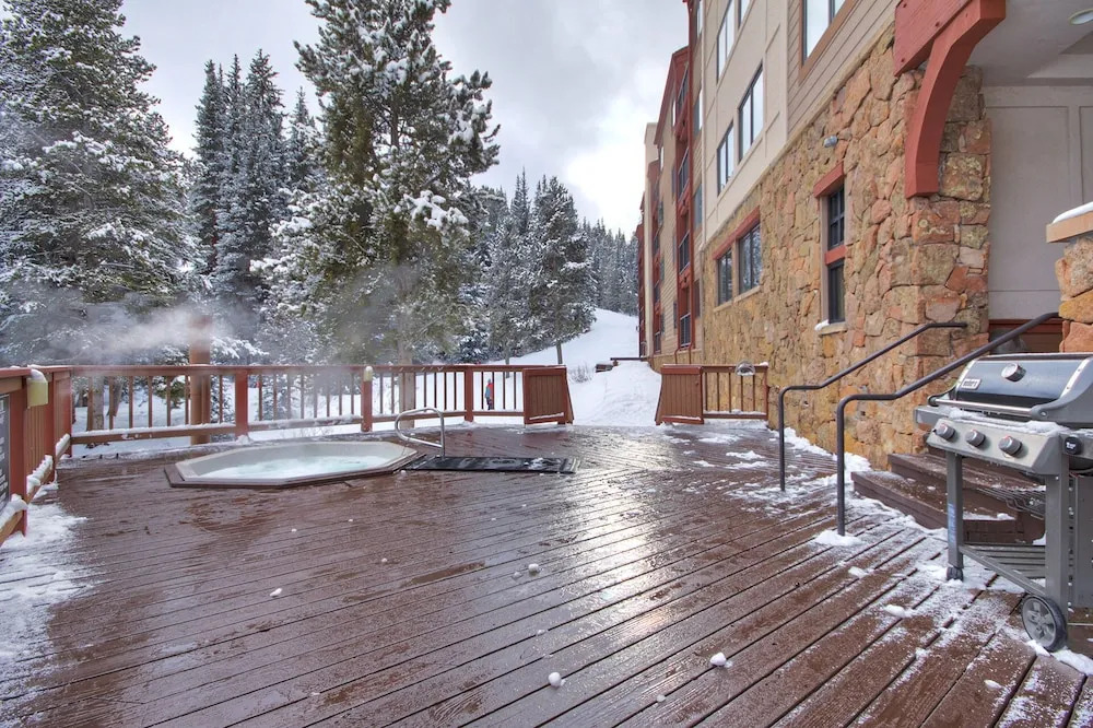 Peaceful Forested Location Next to River, Ski-In Ski-Out Located in Center Village - LD102 by Redawning