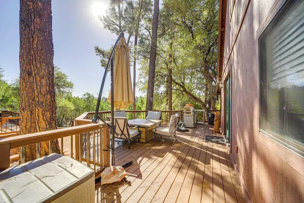 Hot Tub, Game Room: Dog-friendly Pine Cabin!