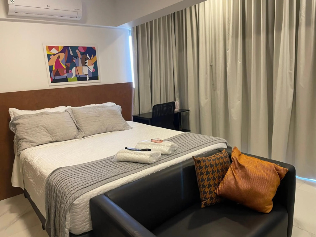 Studio de luxo mobiliado em Moema