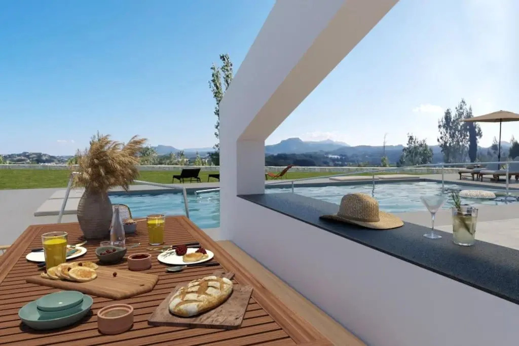 Maison A Rhodes with 66m2 heated pool