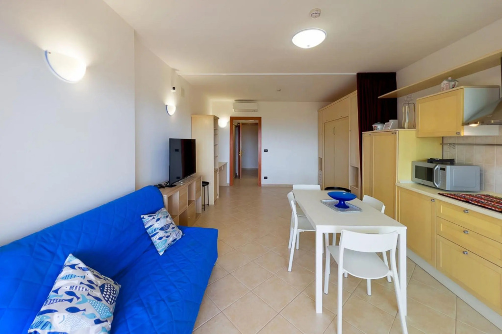 Verde blu 714 studio with terrace overlooking the sea and pool-VERDE BLU 714