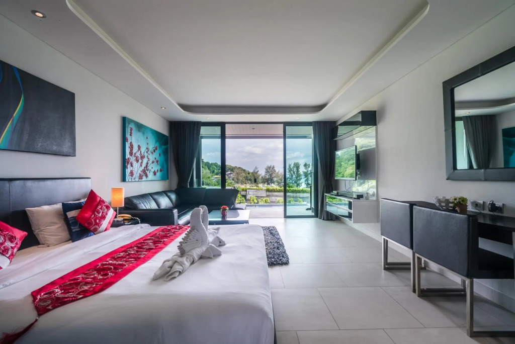Sea view studio at Twin Sands, walk to Tri Tang beach!
