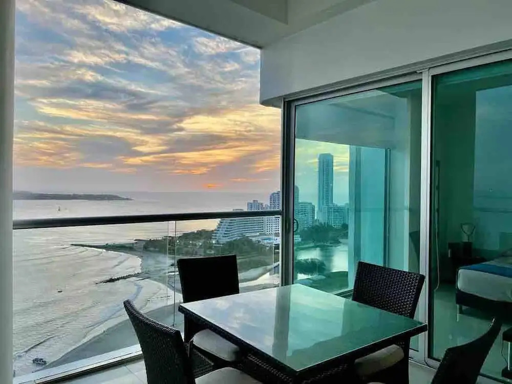 Apartment Cartagena Castillogrande Beach Front 2 Bedrooms, 2 Bathrooms, Balcony