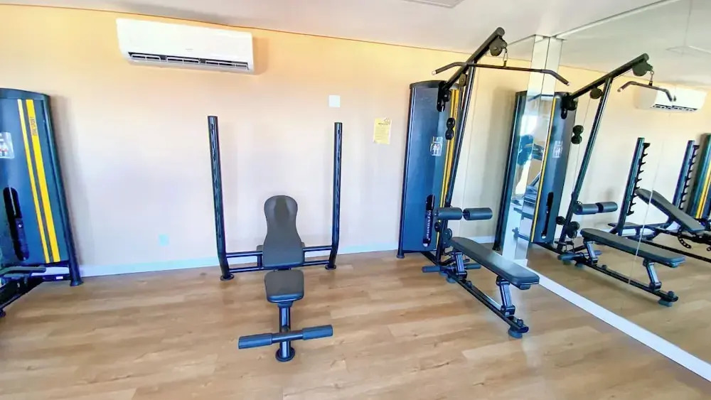 Flat Beira-mar com Varanda Piscina e Academia
