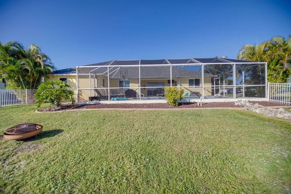 Dock & Fenced Yard: Canal-front Cape Coral Home!