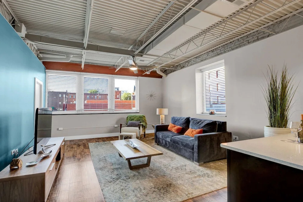 Greensboro Modern Condo with Industrial Design and Comfort of a Home