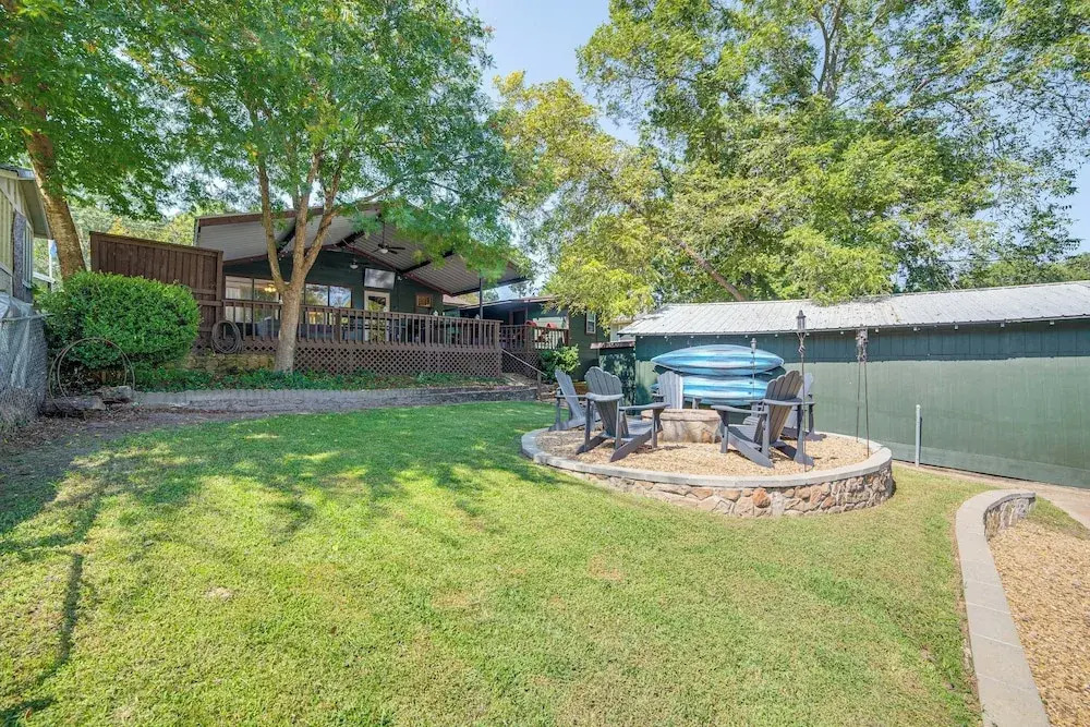 Spacious Deck: Waterfront Home in Gun Barrel City!