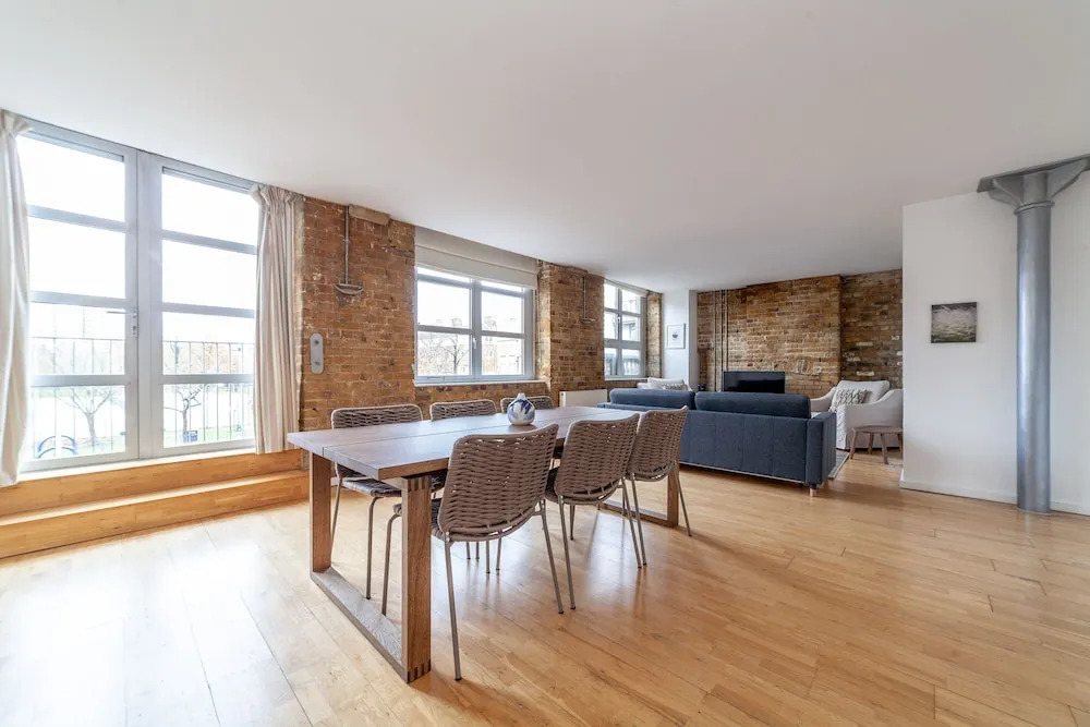 Stylish with beautiful brick walls