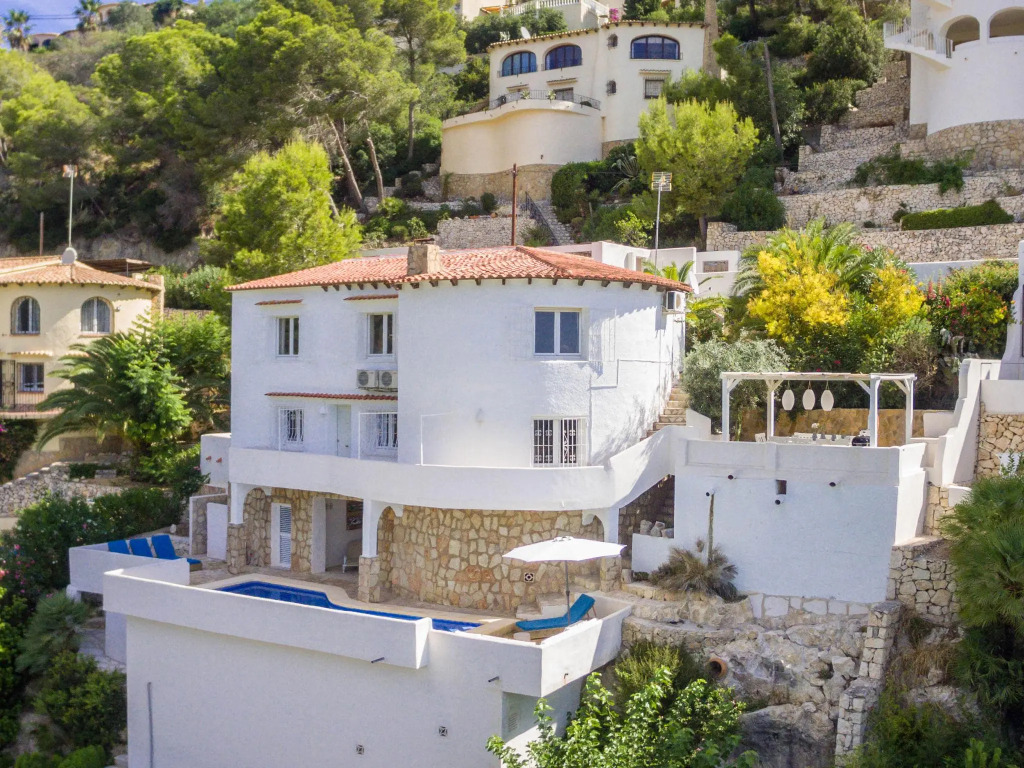 Ibiza-style Villa in Moraira with Private Pool and magnificent view