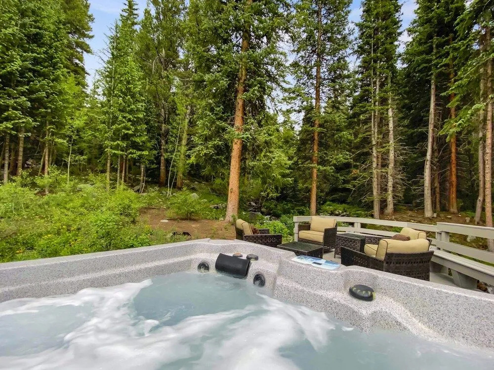 Creekside Chateau Private Waterfall Creek Breck Private Nature Setting Spa