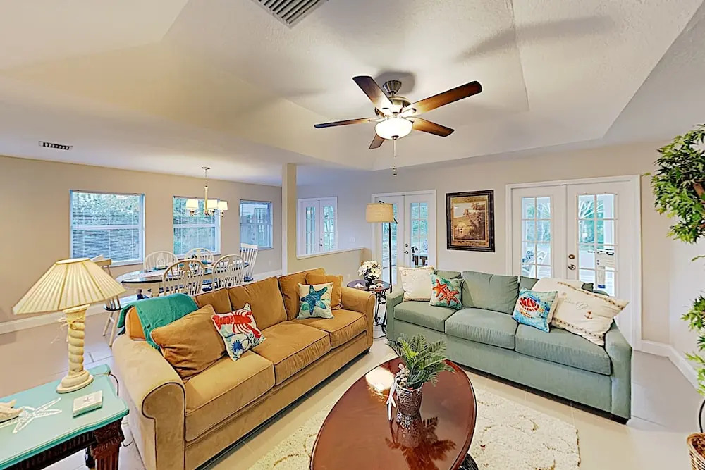 New Listing! Luxe Getaway W/ Sunroom, Near Beach 3 Bedroom Home