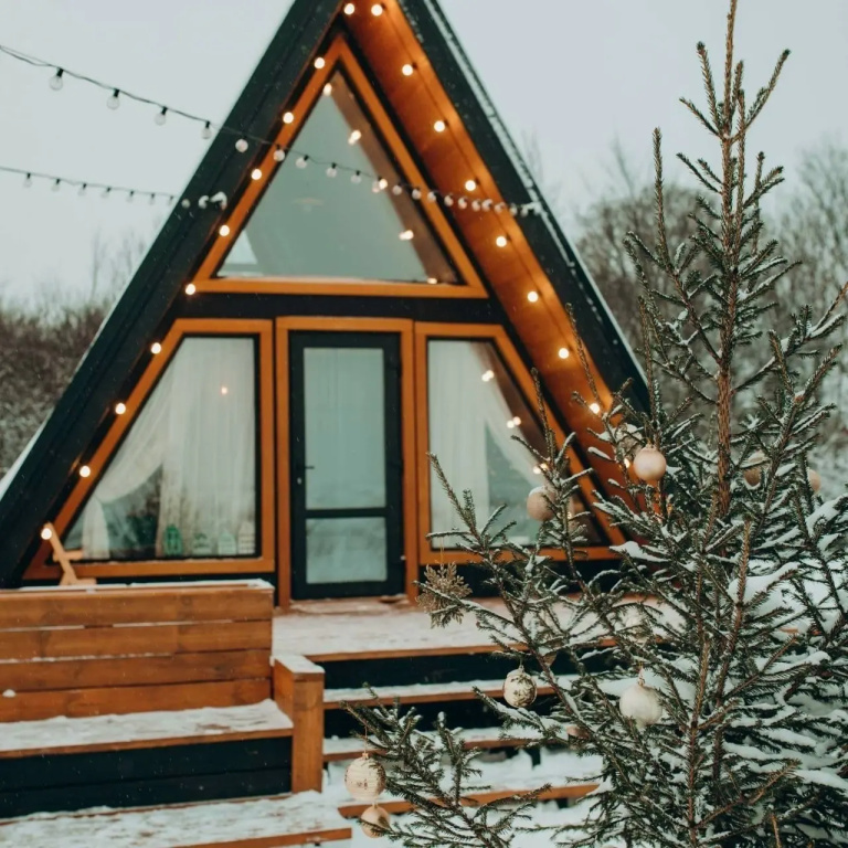 Частный дом в Стиле Аframe