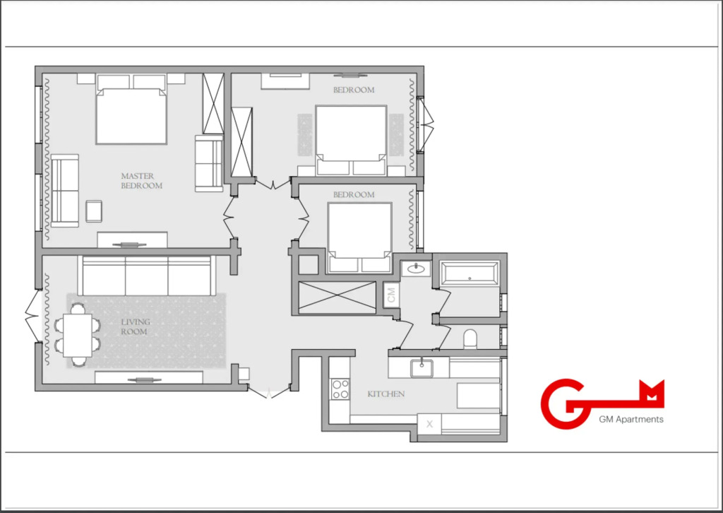 Квартира GM Apartments Четверка в Доме на Набережной у Кремля