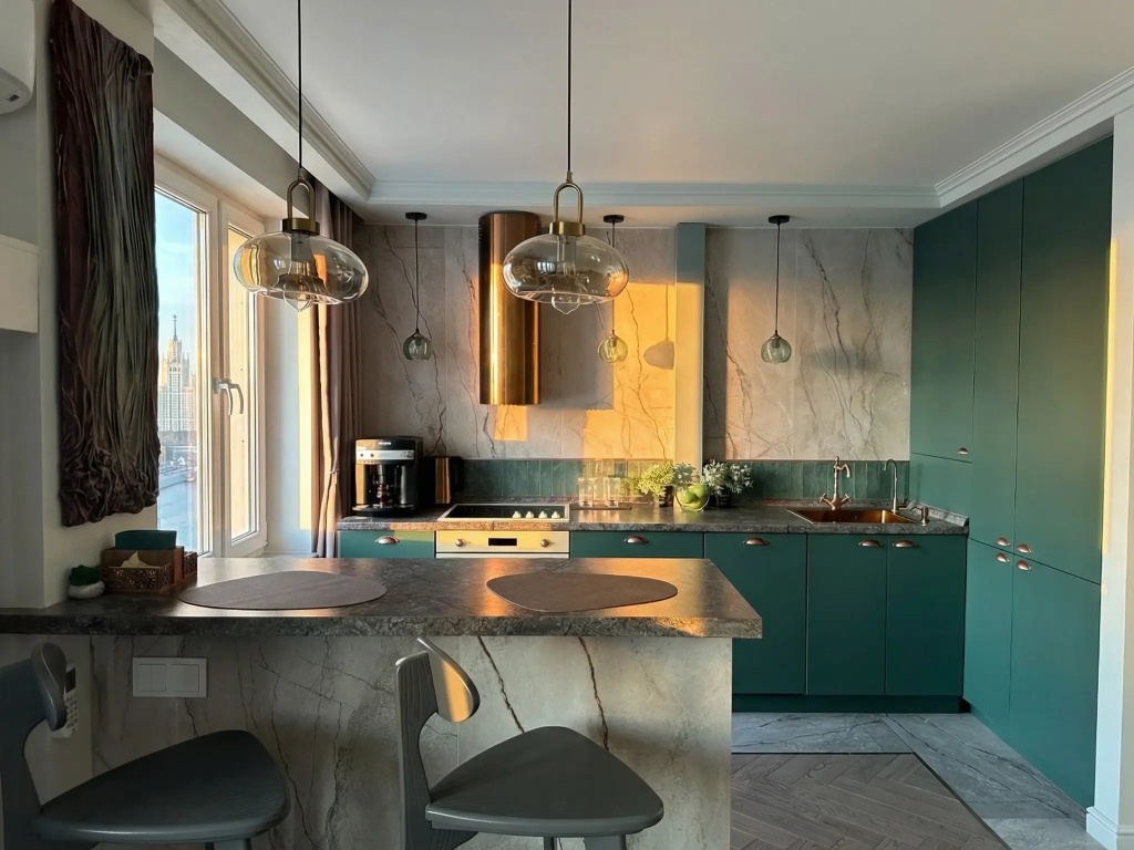 Квартира Top Rooms: Евродвушка на Саввинской набережной с видом на Москва Сити