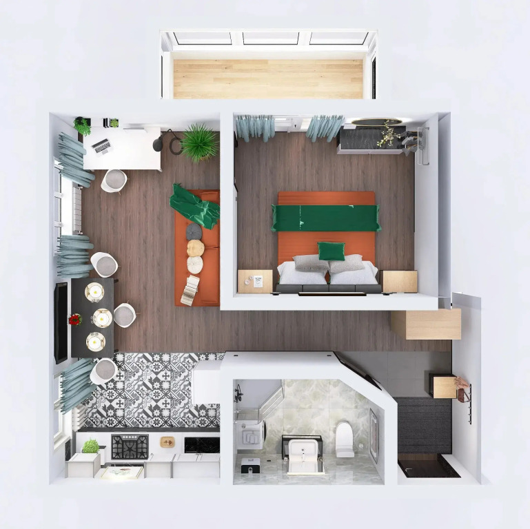 Квартира Petra Apartments
