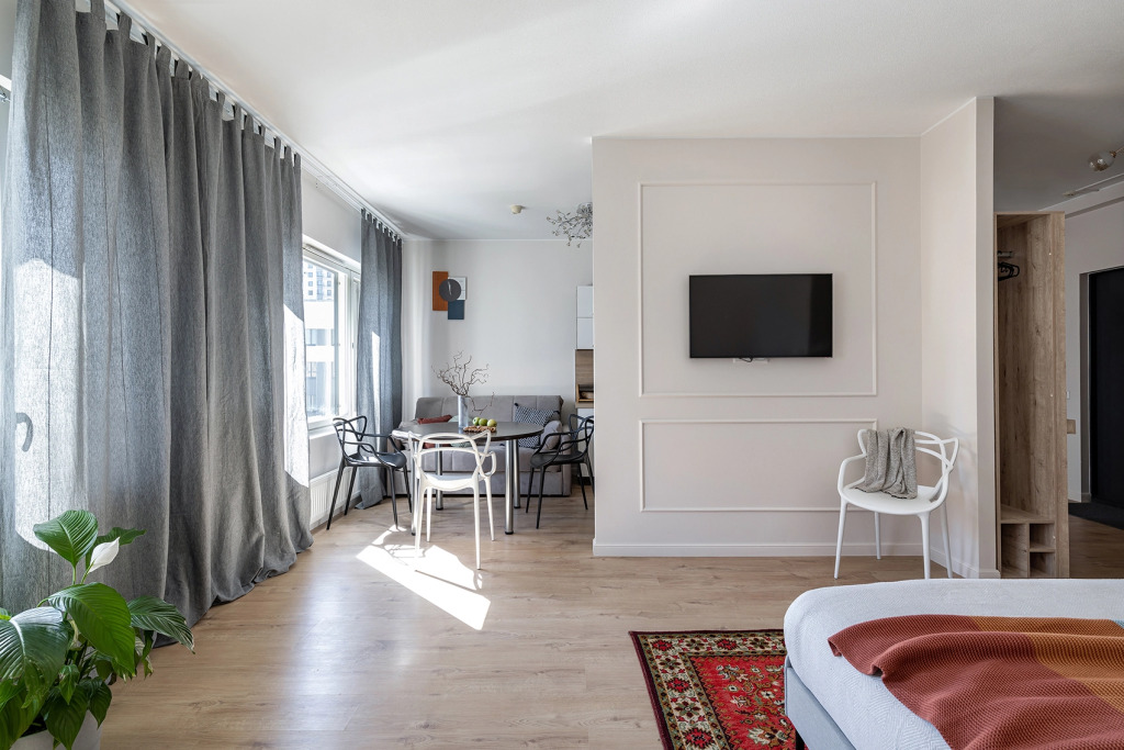 Квартира у клиники МЧС Piter Apartments (парковка, кондиционер)