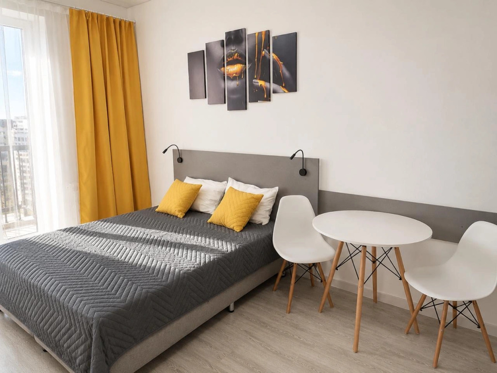 Квартира Студия От Rentprime Ультрамариновая 5к1. Новый Район| Полное Оснащение Отличные Виды С Балкона
