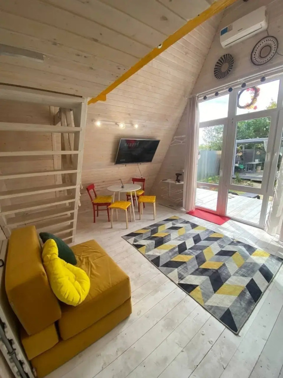 Частный Дом Red House в Стиле Афрейм с Баней и Чаном