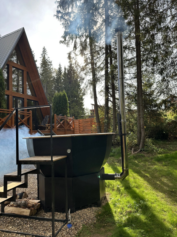 Частный дом A-frame Чан под Открытым Небом Баня Лес 55 км от МКАД