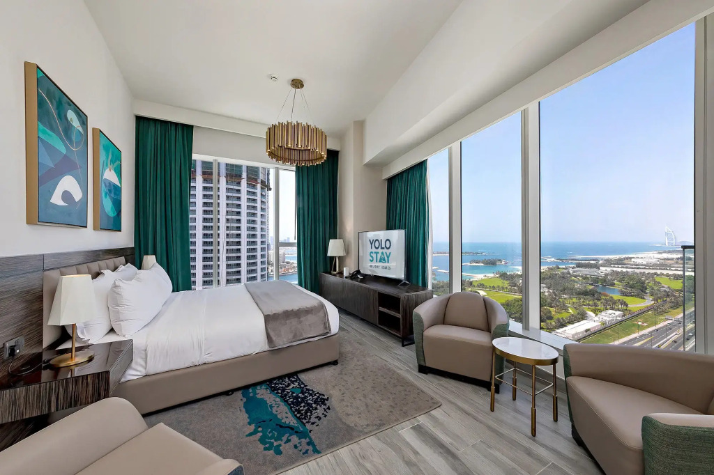 Апартаменты Потрясающие 2BR Palm View in JBR