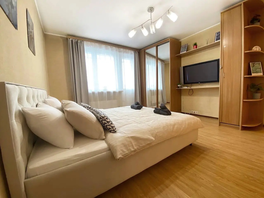 Квартира Top Rooms: Однокомнатная у метро Дубровка