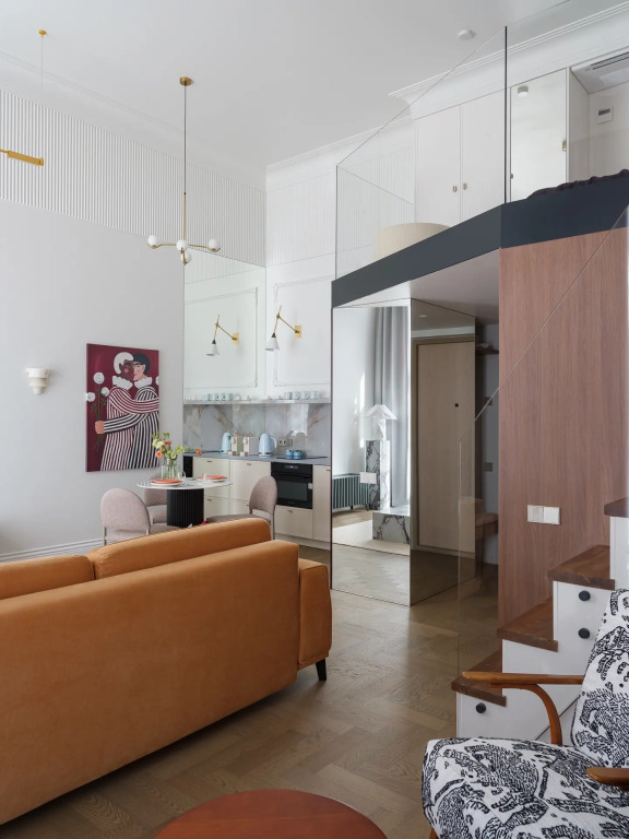Апартаменты D apartments двухуровневая студия в ЖК бизнес класса на набережной канала