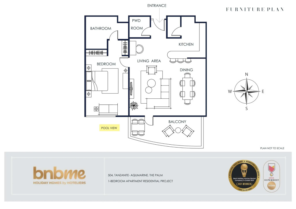 Апартаменты bnbmehomes | Look over the Palm and Arabian Sea-504