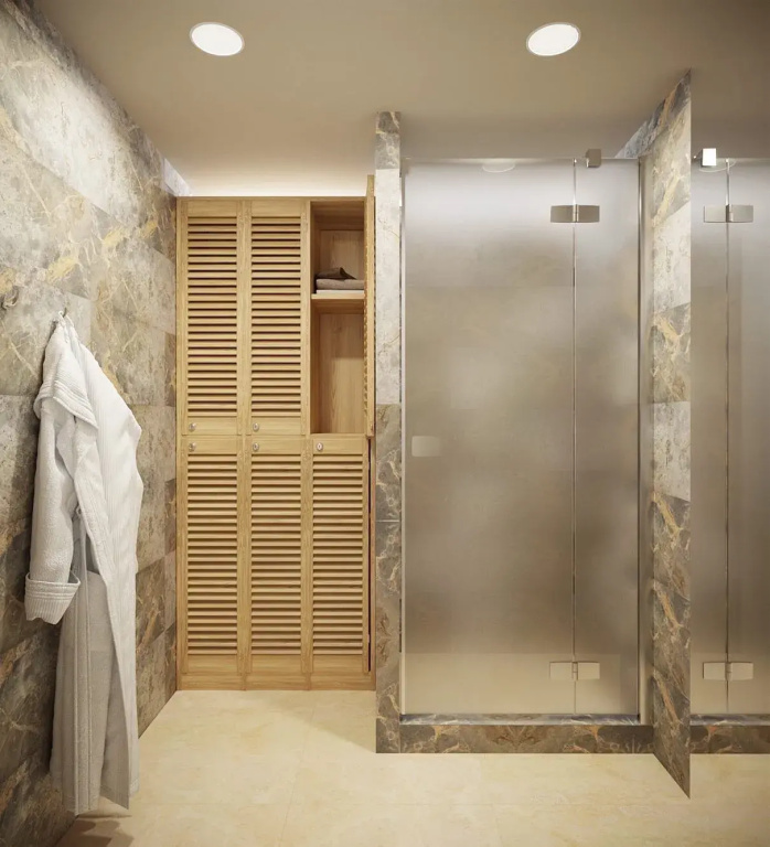 Квартира Дизайн-Студия Белая со SPA Комплексом с Бассейном