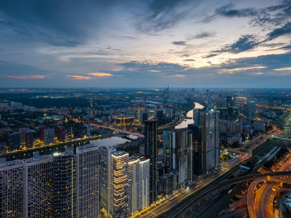 Квартира GM Apartments в Moscow City c панорамным видом