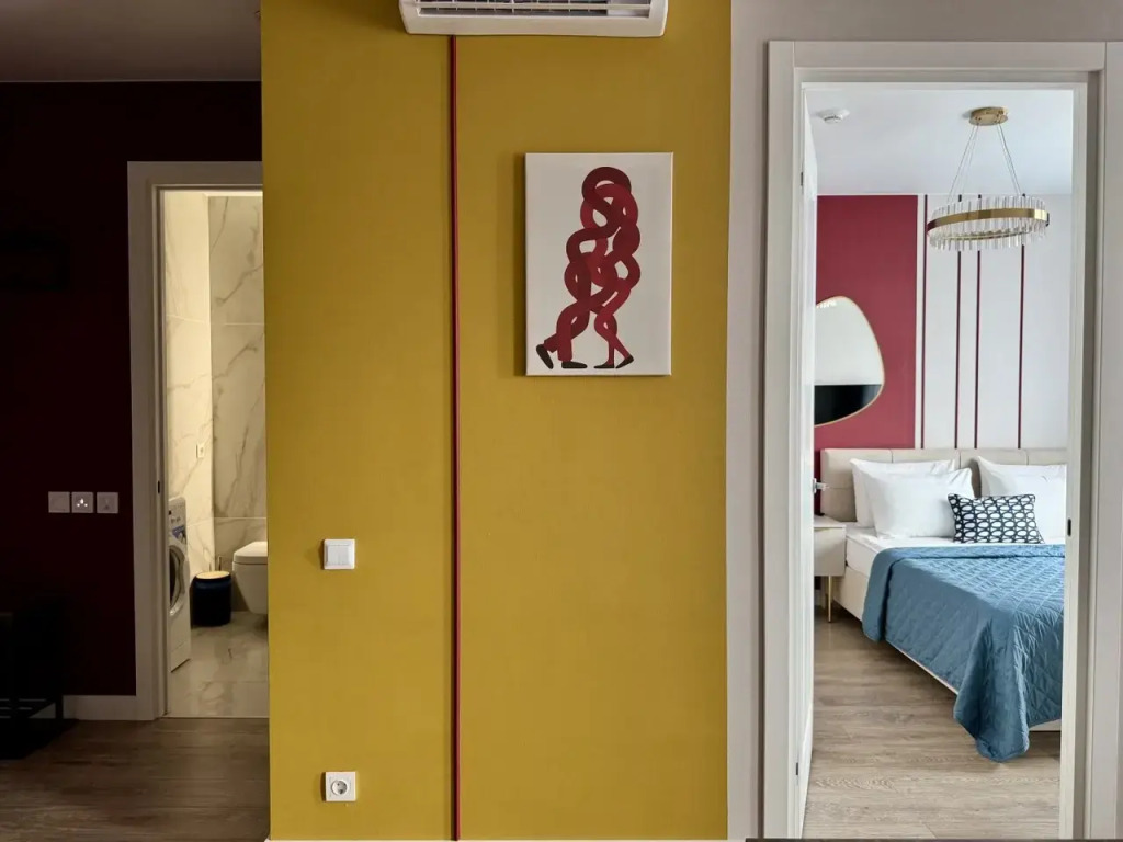 Квартира 1-к. Квартира 46 м² 2 Кровати