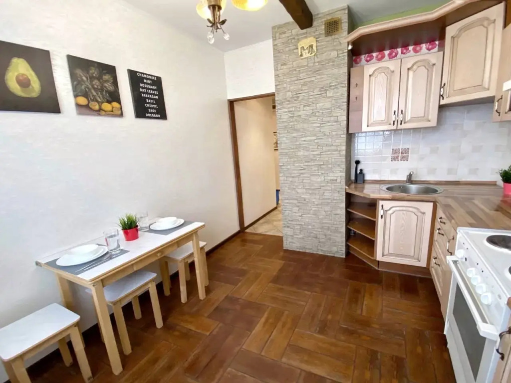 Квартира Top Rooms: Однокомнатная у метро Дубровка