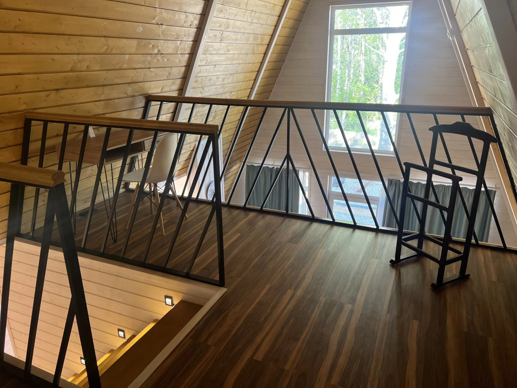 Гостевой дом Чудесный A-frame Оливка с сауной