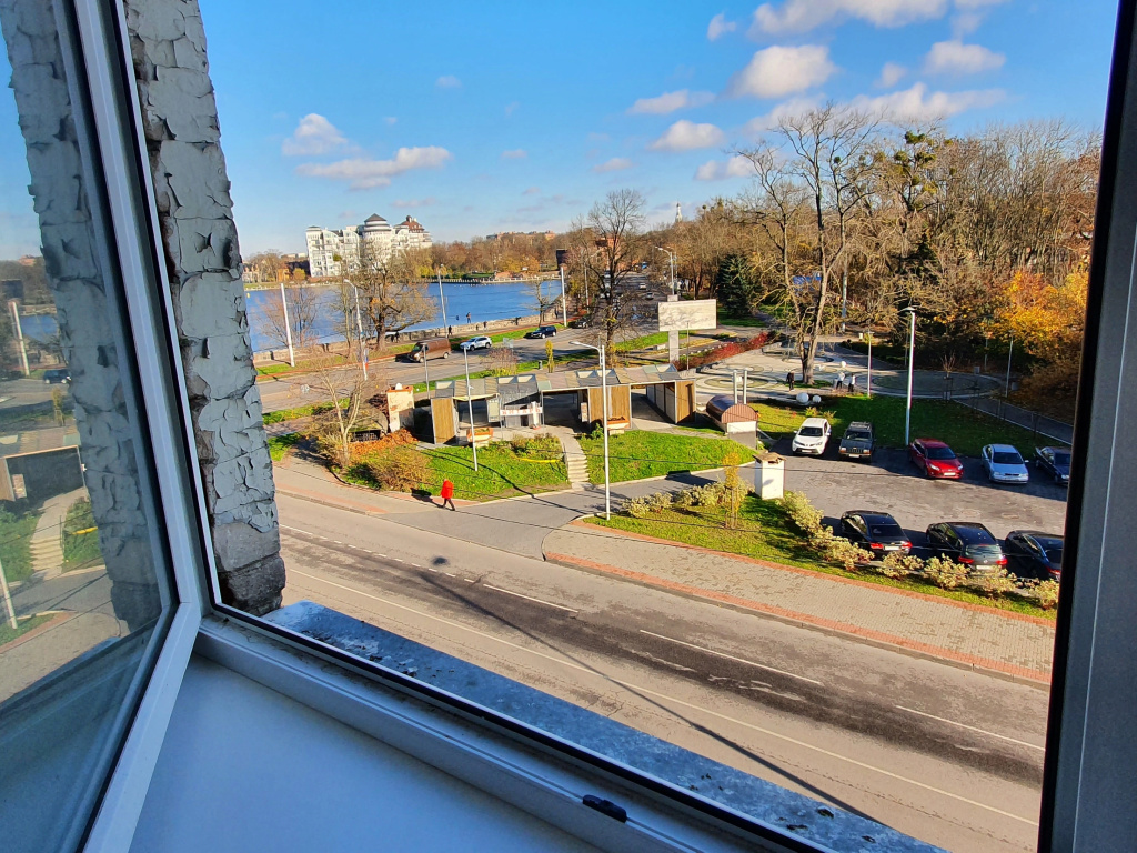 Two room apartment with a view of the Amber Museum