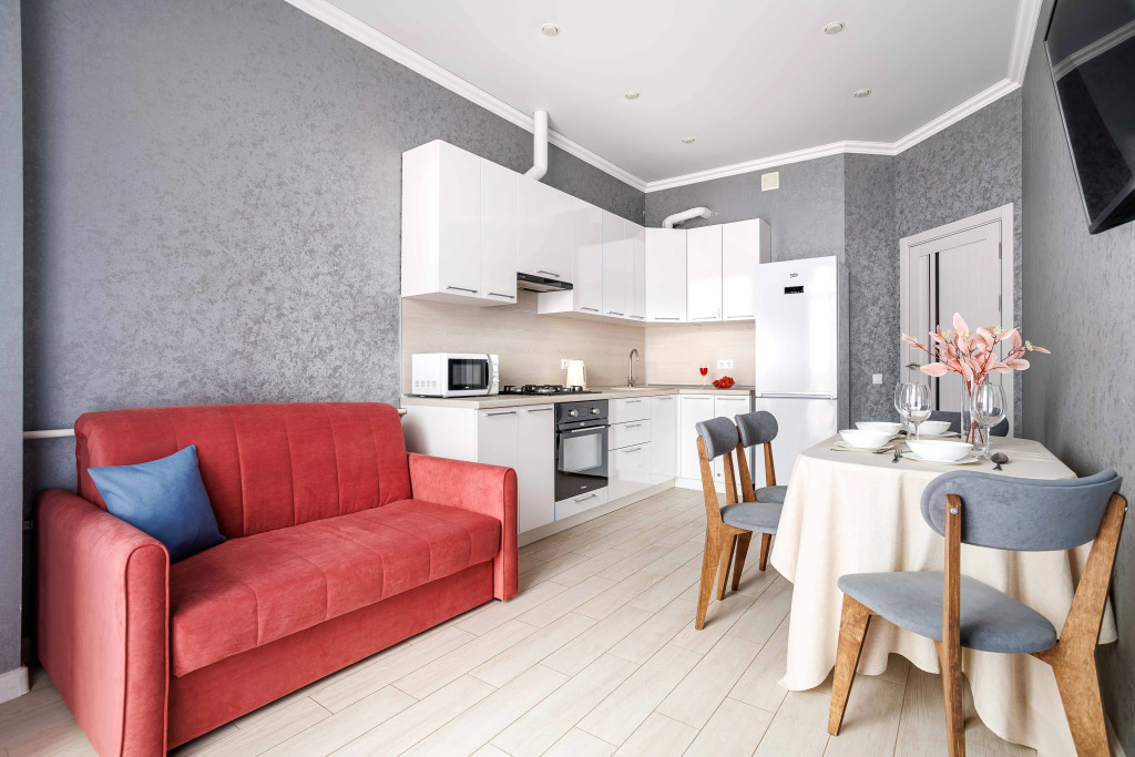 Квартира с Балконом Вид на Горы р-н Толстый Мыс Home Group