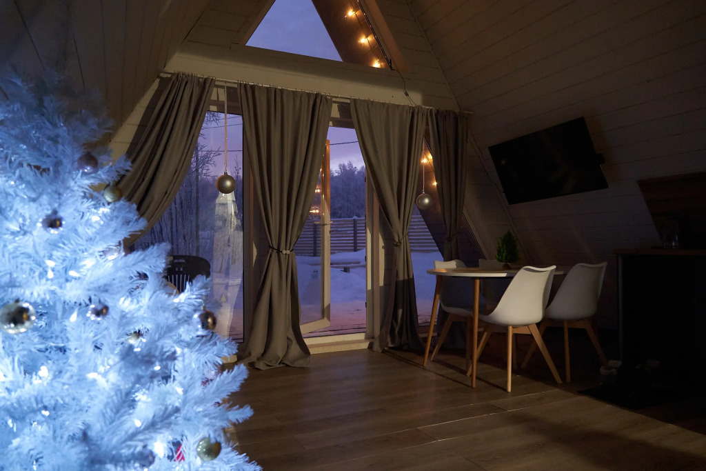 Частный дом A-Frame в лесу в 6 км от Мурманска