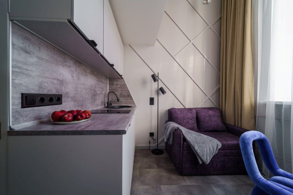 Апартаменты 1-комнатные, 20 м²