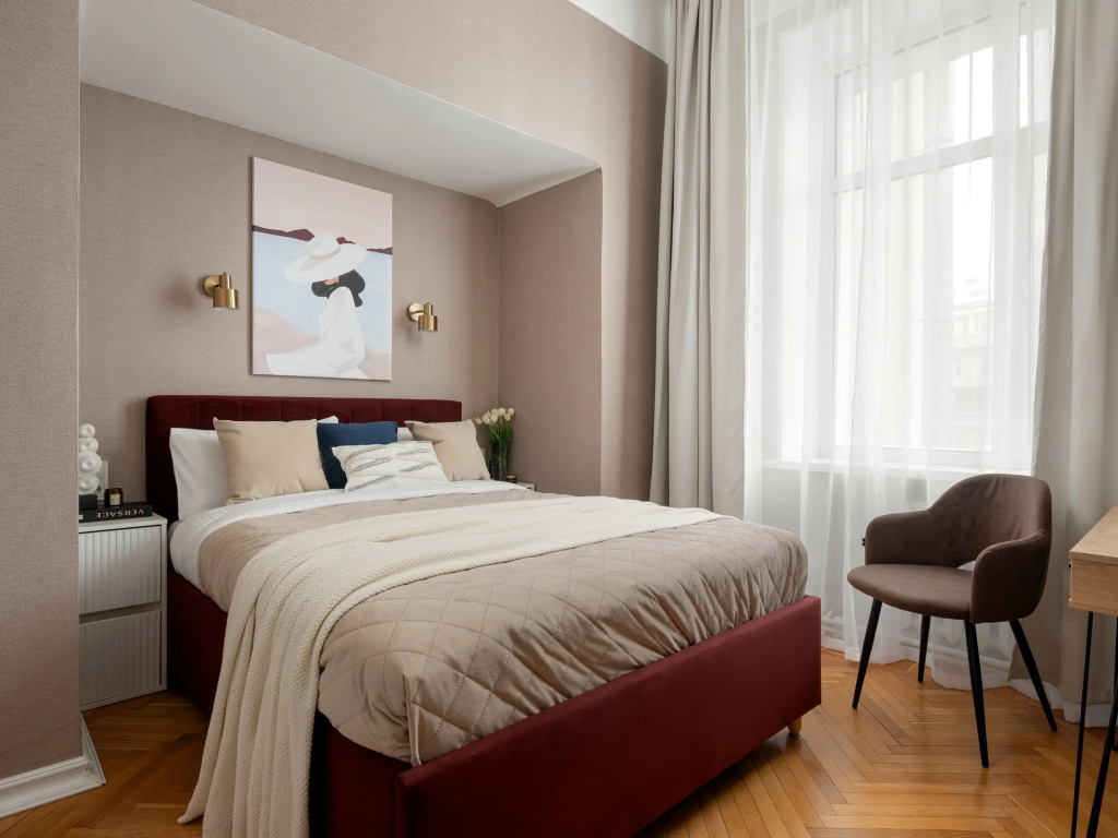 Квартира GM Apartments Просторная квартира с тремя спальными и балконом с видом на Театр Эстрады