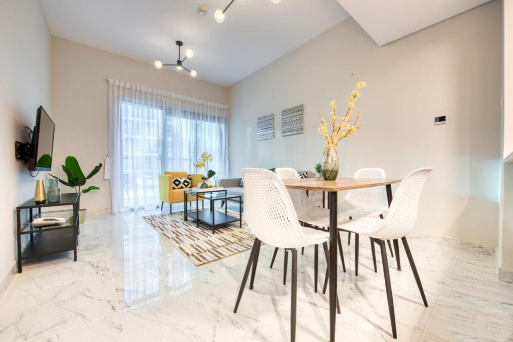 Апартаменты Elite LUX Holiday Homes - Stylish 1 BR + Pool & World Class Gym in Dubai South