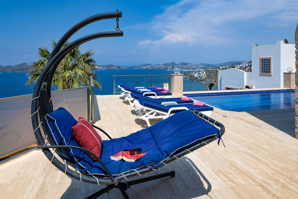 Вилла 3 Bedroom Villa with Private Pool and Sea View for Rent in Bodrum Yalıkavak BD4148