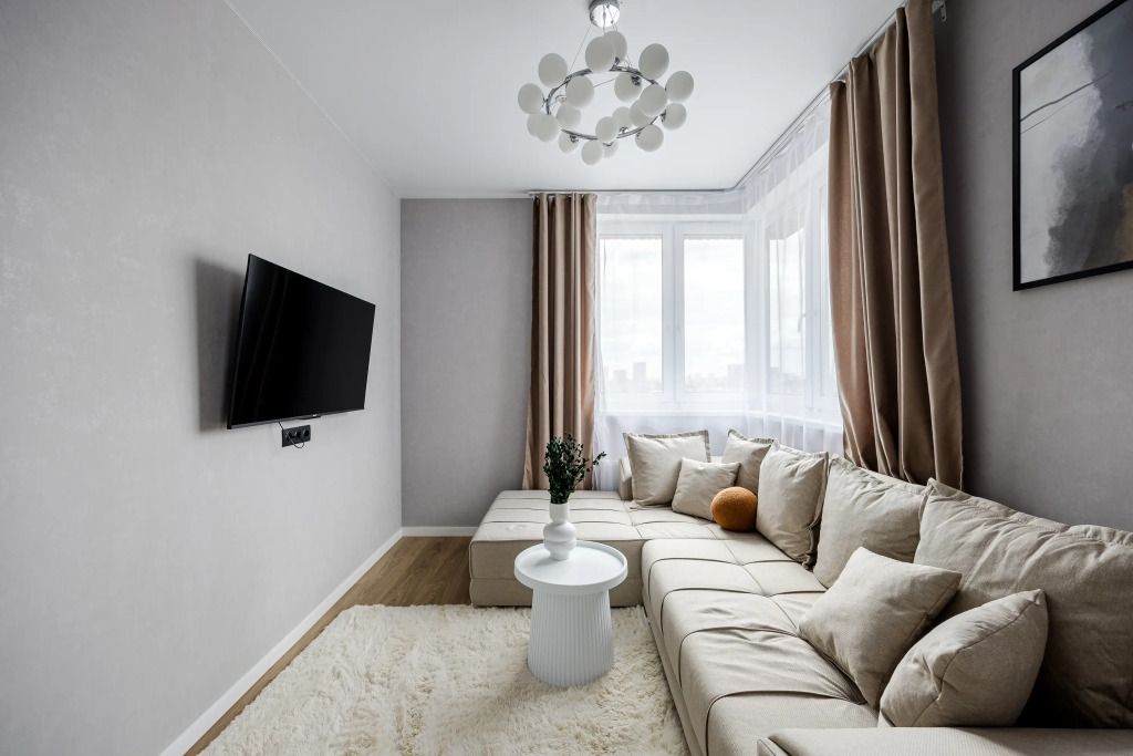 Квартира Стильная 2-к. квартира, 64 м², 3 кровати