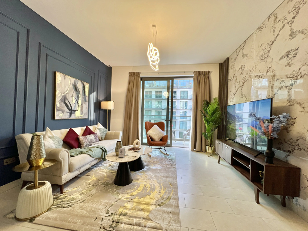 Апартаменты Apartments Cosmos Living Modern Luxury 1 BR Sobha Hartland