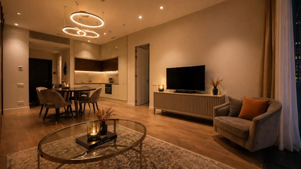 Апартаменты Sky City Moscow 75 этаж! Шикарный вид на МГУ, Парк Победы, Лужники, башни и город! Дизайнерский! Закатная стороны!